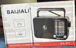 Baijiali BJL-671 AM/FM/SW1-2 Portable Radio Black, Lithium Battery, Antenna. Fixed Price $15.00.