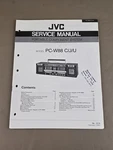 Jvc Portable Component System Model PC-W88 C/j/u Service Manual D-2870. Fixed Price $54.95.