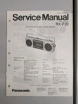 Panasonic RX-F20 Fm/am Stereo Radio Cassette Recorder Service Manual D-5418. Fixed Price $54.95.