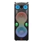 Qfx PBX-1260 Dual 12" Party Speaker With Rechargeable Battery And Led Lights. Fixed Price $148.99.