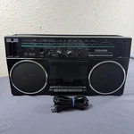 Vintage Toshiba Radio RT-6016 Black Retro Boom Box Tested And Works Perfectly. Fixed Price $64.99.