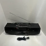 Vintage Sharp WQ-T222 Twincam Double Cassette Am/fm Stereo Boombox!. Fixed Price $49.99.