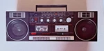 Vintage Boombox 3-5675A Dual Cassette Radio Works No Cord. Fixed Price $64.95.