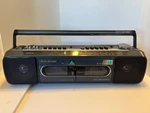 Vintage Sanyo Model #MW737 Radio Cassette Boom Box Tested. Fixed Price $23.00.