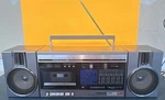 Vtg Panasonic Portable Stereo Radio/cassette SYSTEM(GRAY)RX-C46-WORKS(READ Desc). Fixed Price $78.77.