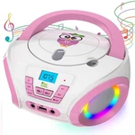 Tinygeeks Tunes Kids Boombox Cd Player For Children + Fm Radio Pink. Fixed Price $62.67.
