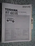 Toshiba RT-6035 Service Manual Original Repair Book Stereo Radio Boombox. Fixed Price $25.00.