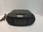Sony CFD-S50 Cd Radio Cassette-corder Boombox Tested Antenna Has Damage. Fixed Price $34.99.