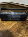 Vintage Sony CFS-220 Sound Rider Fm Am Radio Cassette Recorder Boombox Tested. Fixed Price $149.95.