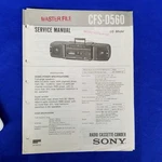 Sony CFS-D560 Service Manual Original Paper Oem Repair Guide Usa. Fixed Price $28.45.