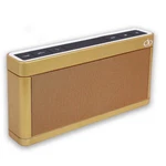Aob Portable Speaker. Hands Free, Bluetooth 3.0 Wireless, Rechargeable. Golden. Fixed Price $34.99.