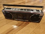 1984 Toshiba RT-SF5 Am/fm Cassette Stereo Boombox. Fixed Price $95.00.