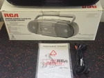(new Open Box)rca Am/fm Stereo Radio Six Button Cassette Player Recorder RP-7710. Fixed Price $69.95.