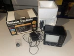 Vintage 1987 Multitech 4.5 Portable Tv/radio MB-0400 For Parts See Video. Fixed Price $25.00.