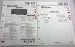 Oem Original Sony CFD-775 Service Manual Cd Radio Cassette Corder Boombox 1991. Fixed Price $14.88.