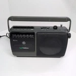 Ge 3-5264A Automatic Stop Microphone Am/fm Cassette Boombox Gray Read!! Tested. Fixed Price $23.99.