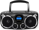 Riptunes Portable Cd Player Bluetooth Stereo Sound, Black Boombox. Fixed Price $194.54.