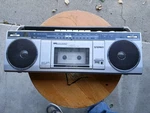 Vintag Sears SR2100 Series Mini Boombox Portable Am Fm Cassette Radio Powered On. Fixed Price $22.98.