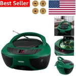 Jensen CD-475 Portable Sport Boombox Green Am/fm Aux MP3 Player Headphone Jack. Fixed Price $72.76.