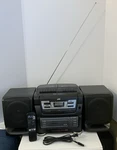 Jvc PC-XC11 3 Disc Cd Dual Cassette Am/fm Portable Component System With Remote. Fixed Price $150.00.