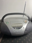 Sony CFD-S300 Cd Cassette Boombox Am/fm Radio Silver Tested Working. Fixed Price $40.00.