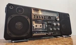 Vintage Sanyo Boombox Stereo Cassette Recorder M-9998K- For Parts. Fixed Price $200.00.