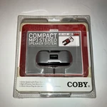 Coby Compact MP3 Stereo Speaker System CSMP23 Nwot. Fixed Price $14.00.