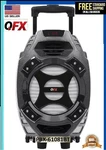 Qfx PBX-61081BT Rechargeable Portable Speaker 8" Woofer 400W Bluetooth Aux Fm. Fixed Price $88.95.