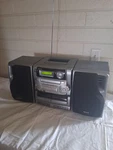 Aiwa CA-DW630U Stereo System Am/fm Radio Cd Dual Cassette Deck W/speakers. Fixed Price $80.00.
