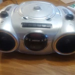 Panasonic RX-ES27 Silver Cd/cassette Am/fm Boombox Mic Input Headphone. Fixed Price $12.00.