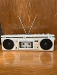 Vintage Sanyo M7700K Portable Radio Boombox From The 1970S. Fixed Price $100.00.