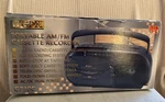 Gpx Portable Cassette Player Recorder Radio Am/fm Model C730C Black Nib. Fixed Price $29.99.