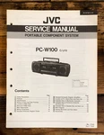 Jvc PC-W100 Stereo / Boombox Service Manual *original*. Fixed Price $24.97.