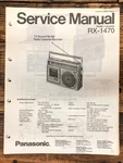 Panasonic RX-1470 Radio / Boombox Service Manual *original*. Fixed Price $24.97.