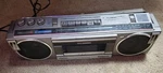 Panasonic RX-FM30 Radio Stereo Boombox Matsushita Japan 1980S Silver Tape Warble. Fixed Price $49.00.