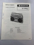 Vintage Sanyo Service Manual Model Number 9860. Fixed Price $10.00.