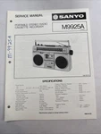 Vintage Sanyo Service Manual Model Number 9925A. Fixed Price $10.00.