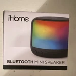 Ihome IBT64 Bluetooth Mini Speaker Color Changing Wireless Stereo Rechargeable. Fixed Price $24.99.