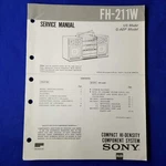 Sony FH-211W Service Manual Original Paper Oem Repair Guide Usa. Fixed Price $19.96.