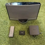 Bose Sounddock Portable Digital Music System W/ Remote, Bluetooth Adapter. Fixed Price $124.95.