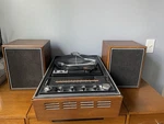 Vintage General Electric Stereo Console Turntable Am/fm Radio With Speakers. Fixed Price $349.99.