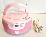 Vtg Hello Kitty HK23 Am/fm Radio Cd Player Boombox Has Flaws And Damage Read. Fixed Price $23.99.