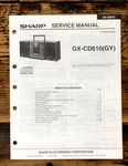 Sharp GX-CD610 Boombox / Radio Service Manual *original*. Fixed Price $19.97.