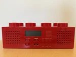Lego LG11002 Red Digital Clock Radio Am/fm Cd Player Aux Headphone Jack. Fixed Price $175.00.